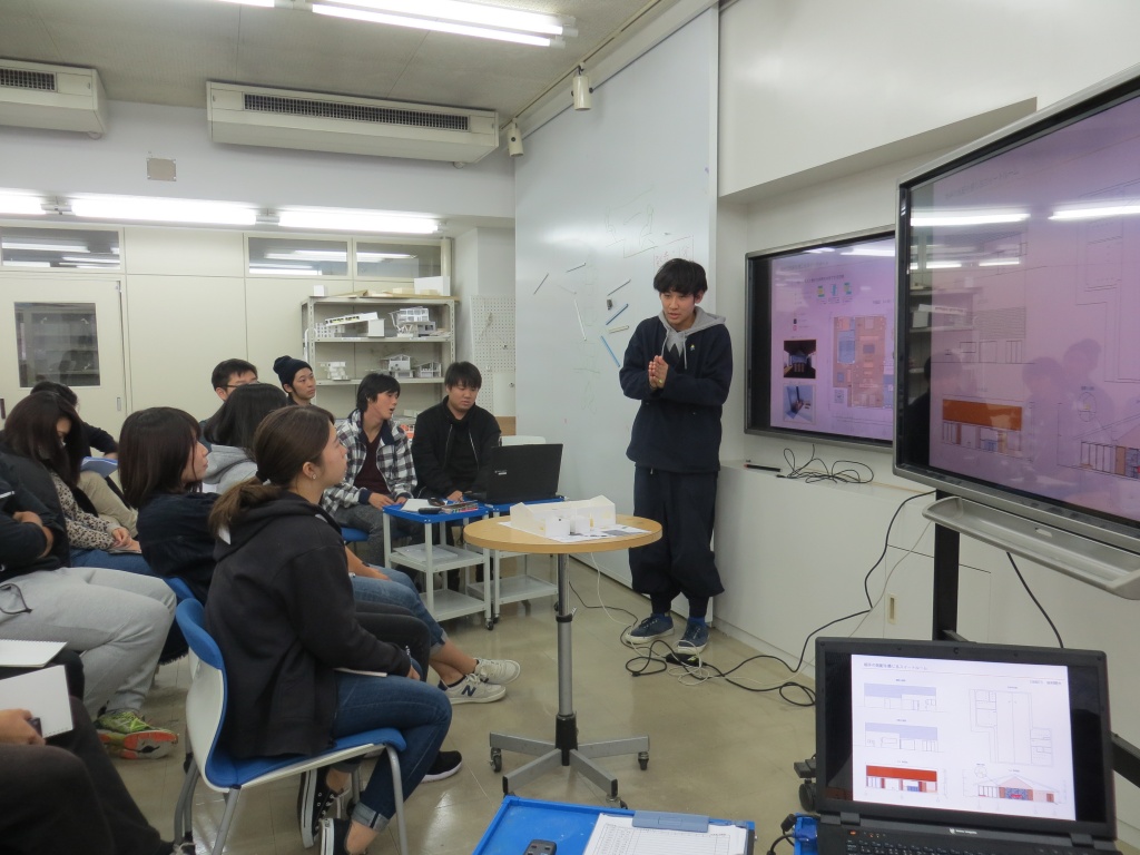 3回⽣インテリアコース 後期第1課題 / 最終講評会 | 建築・環境デザイン学科|デザイン工学部|大阪産業大学