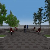 CAD・CG演習 II　小公園のデザインとフォトモンタージュの画像